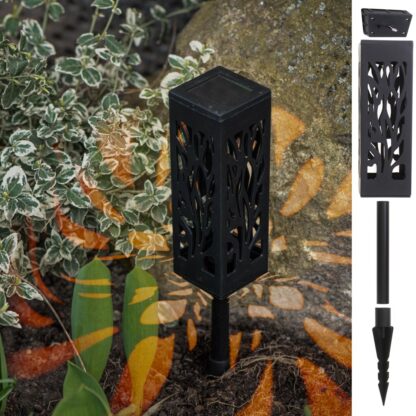 Lampy lampiony solarne stojące dekoracyjne 4 sztuki - obrazek 7