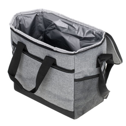 Torba termiczna na lunch plażę piknik 16L szara - obrazek 8