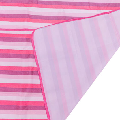 Mata plażowa koc piknikowy plażowy 200x200cm różowy - obrazek 7