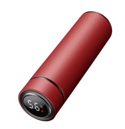 Kubek termiczny termos smart LED 500ml bordowy - obrazek 2
