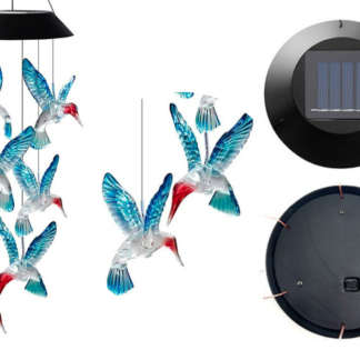Lampka Solarna Kolibry Ptaki LED Kolorowe