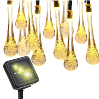 Girland ozdobna solarna 10m 50x sople