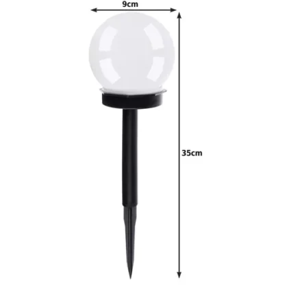 Lampa ogrodowa solarna- kula zestaw 6szt. 23562 - obrazek 12