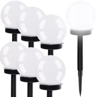 Lampa ogrodowa solarna- kula zestaw 6szt. 23562 - obrazek 13