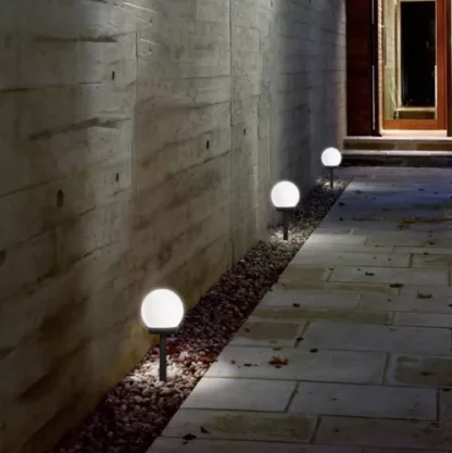 Lampa ogrodowa solarna- kula zestaw 6szt. 23562 - obrazek 3