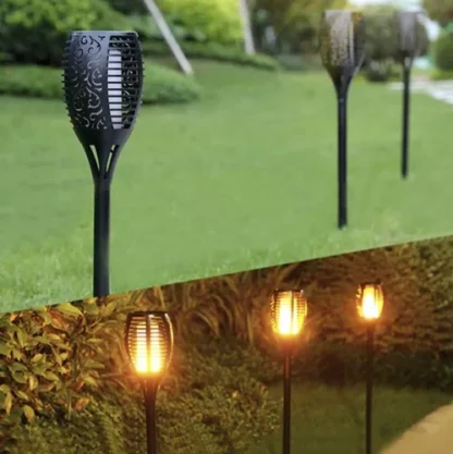 Lampa ogrodowa solarna - pochodnia zest.4 sz.23560 - obrazek 3