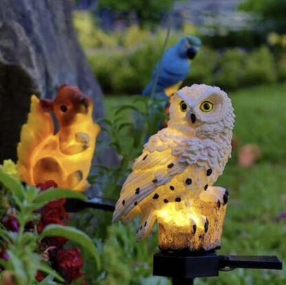 Lampa ogrodowa solarna - sowa Gardlov 23847 - obrazek 3