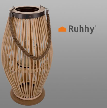 Lampion bambusowy rattanowy Gardlov 24282 - obrazek 3