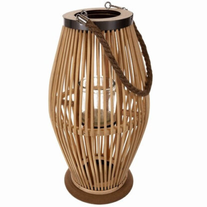 Lampion bambusowy rattanowy Gardlov 24282 - obrazek 2