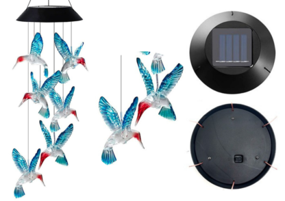 Lampka Solarna Kolibry Ptaki LED Kolorowe - obrazek 2