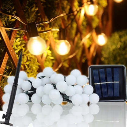 Girland świetlna solarna 7m 50 x LED - obrazek 5