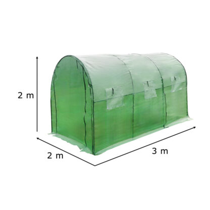 KX3323 Tunel foliowy ogrodowy szklarnia na warzywa rośliny 3x2x2 m - obrazek 10