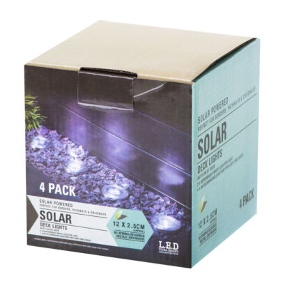 KX4964_1 Lampy ogrodowe solarne najazdowe gruntowe 8LED 4szt. zimny biały - obrazek 8