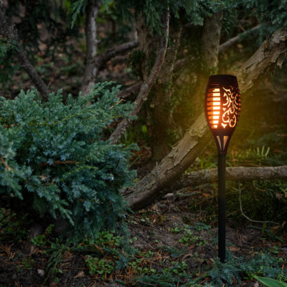 KX4966 Lampy solarne ogrodowe pochodnie 12LED 4szt. - obrazek 7