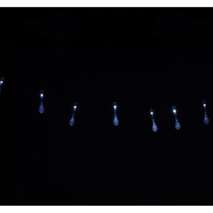 KX4967_1 Lampki solarne ogrodowe sople 6,5m 30LED zimny biały - obrazek 9