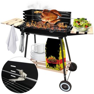 ND32_GQ3 GQ3 GRILL OGRODOWY PRZENOŚNY NA KÓŁKACH