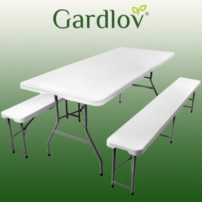 ND12_11960 Stół ogrodowy składany 180cm + 2 ławki 5902367978020 - obrazek 4
