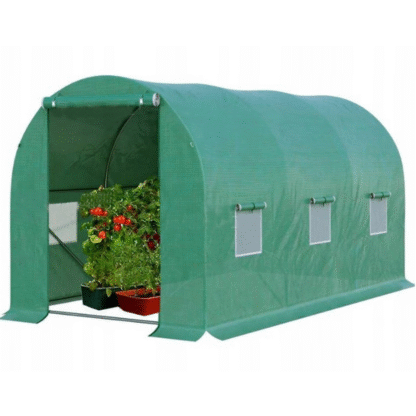 ND24_21377 Tunel Foliowy Ogrodowy Szklarnia 2x3 6m2 Zielony na Warzywa Stelaż 5905991038108 - obrazek 3