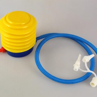 Pompka nożna plastikowa do materaca, roweru + 2 końcówki