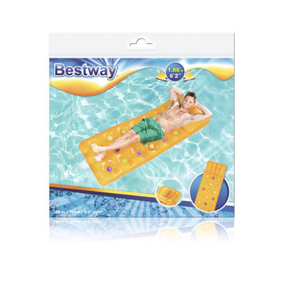 Dmuchany Materac Do Pływania Żółty 188 x 71 cm Bestway - obrazek 2