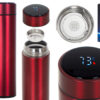 Kubek bidon termiczny termos smart LED 500ml bordowy