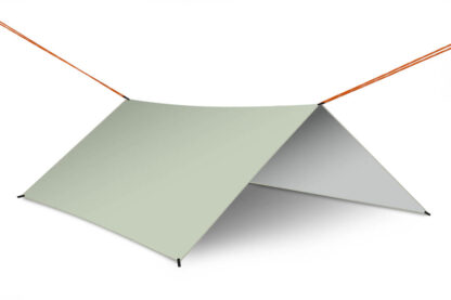 Plandeka tarp płachta biwakowa namiot na hamak osłona przeciwdeszczowa 300cm szary - obrazek 2