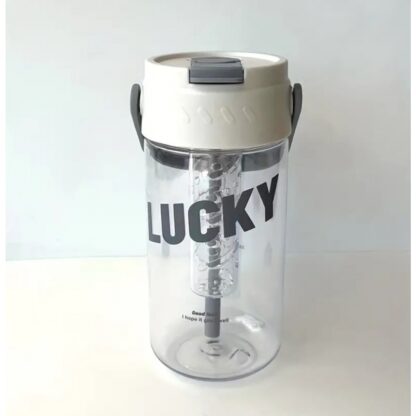Butelka, bidon na wodę z koszyczkiem i słomką 800 ML Lucky BD36 - obrazek 10