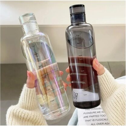 Butelka na wodę Bidon DESIGN zakręcany 750 ML BD33CZ - obrazek 2