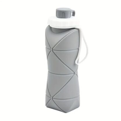 BUTELKA NA WODĘ BIDON mały składany silikonowy 600ml BD11SZ - obrazek 2