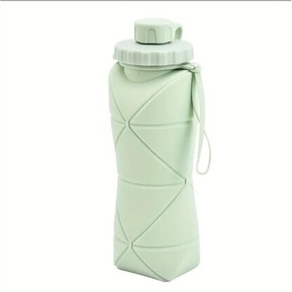 BUTELKA NA WODĘ BIDON mały składany silikonowy 600ml BD11ZIE - obrazek 2