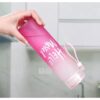 Butelka na wodę Bidon szklany z uchwytem zakręcany OMBRE 400 ML BD25R - obrazek 2