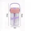 Butelka na wodę z koszyczkiem i słomką 600 ML Fortune BD22 - obrazek 7
