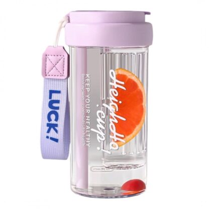 Butelka na wodę z koszyczkiem i słomką 600 ML Simple BD32FIO - obrazek 4