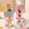 Butelka na wodę z koszyczkiem i słomką 800 ML Fortune BD35 - obrazek 3