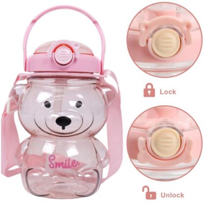 Butelka na wodę z uchwytem SWEET BEAR VIOLET 1000 ML BD26 - obrazek 6