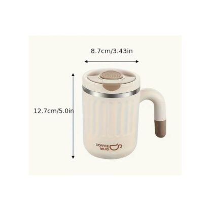 DUŻY POJEMNY KUBEK TERMICZNY ze słomką 480 ml TERMOS zamykany COFFE - obrazek 5
