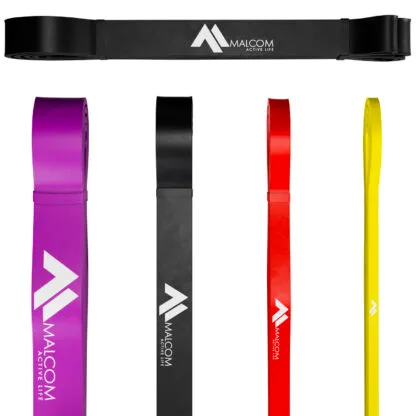 Zestaw 4 gum oporowych do ćwiczeń gumy Powerband - obrazek 4