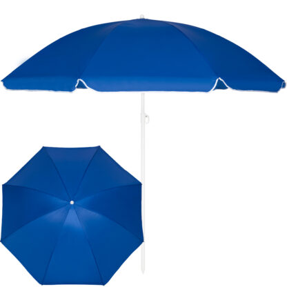 Parasol plażowy łamany wbijany 220cm Niebieski - obrazek 8