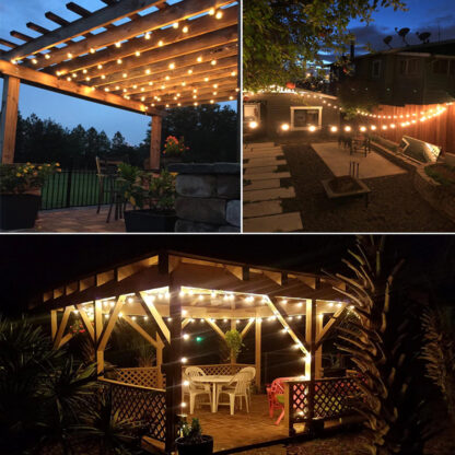 Girlanda solarna ogrodowa, Żarówki 10 LED - obrazek 4