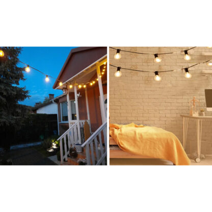 Girlanda solarna ogrodowa, Kulki 20 LED - obrazek 3