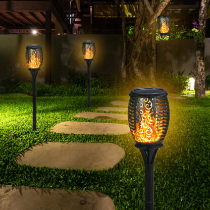 Lampa solarna Pochodnia z płomieniem LED x6 - obrazek 6