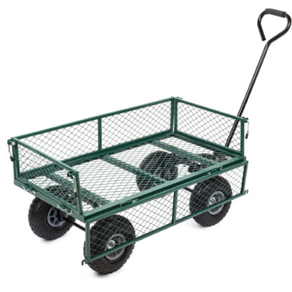 Wózek transportowy ogrodowy z opuszczanymi burtami - obrazek 5