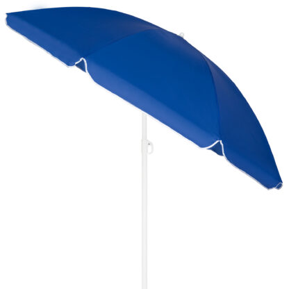Parasol plażowy łamany wbijany 220cm Niebieski - obrazek 2