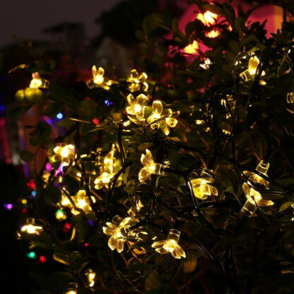 Girlanda solarna ogrodowa, Kwiatki 20 LED - obrazek 9