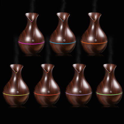 Nawilżacz powietrza ultradźwiękowy RGB drewno - obrazek 2