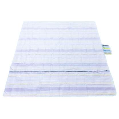Mata plażowa wodoodporna koc piknikowy plażowy składany torba XXL 200x200cm niebieska - obrazek 7