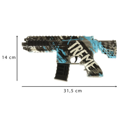 Pistolet na kulki żelowe wodne karabin niebieski zasilanie bateryjne USB 550szt. 7-8mm - obrazek 7