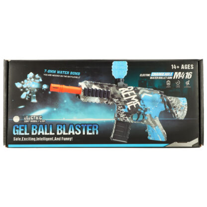 Pistolet na kulki żelowe wodne karabin niebieski zasilanie bateryjne USB 550szt. 7-8mm - obrazek 8
