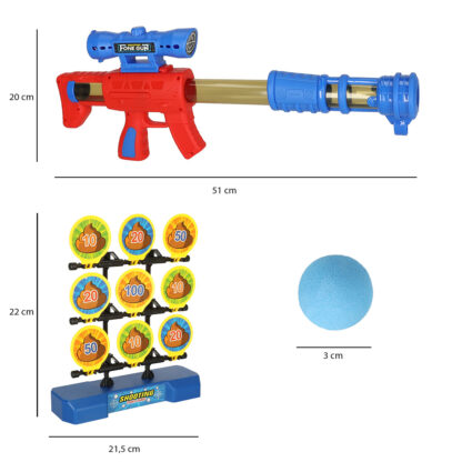 Strzelanie do celu ruchoma tarcza gra zręcznościowa pistolet piłki - obrazek 13