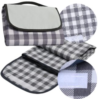 KOC PIKNIKOWY PLAZOWY MATA Z IZOLACJA 200x145 WODOODPORNY SKLADANY DUZY XXL
